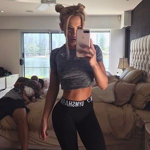 Gymshark fit black/white leggings